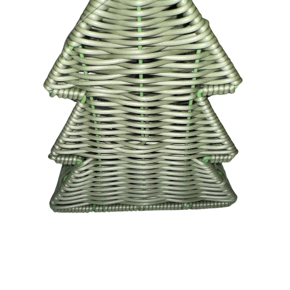 Target Bullseye Playground 2023 Wicker Christmas Tree Novelty Basket